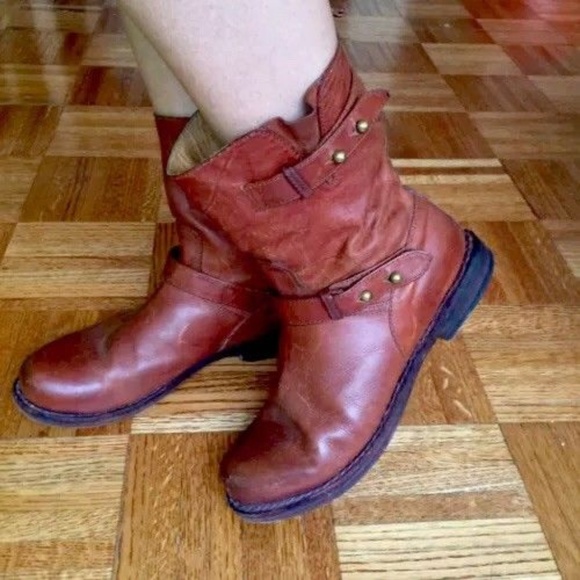 rag and bone brown leather ankle boots SZ 38 / US - Picture 3 of 7